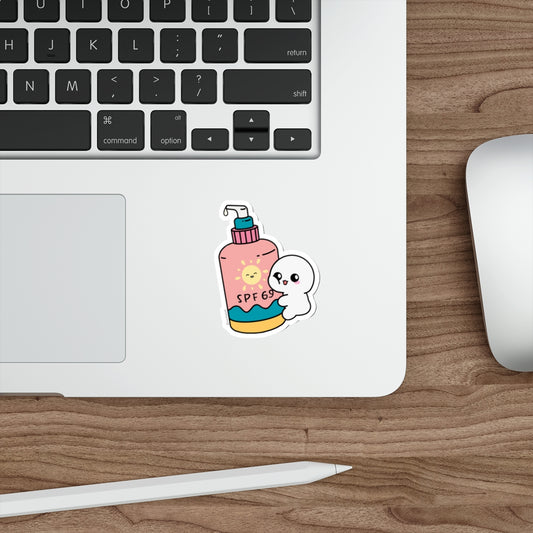 SPF 69 - Beach Day Die-Cut Sticker