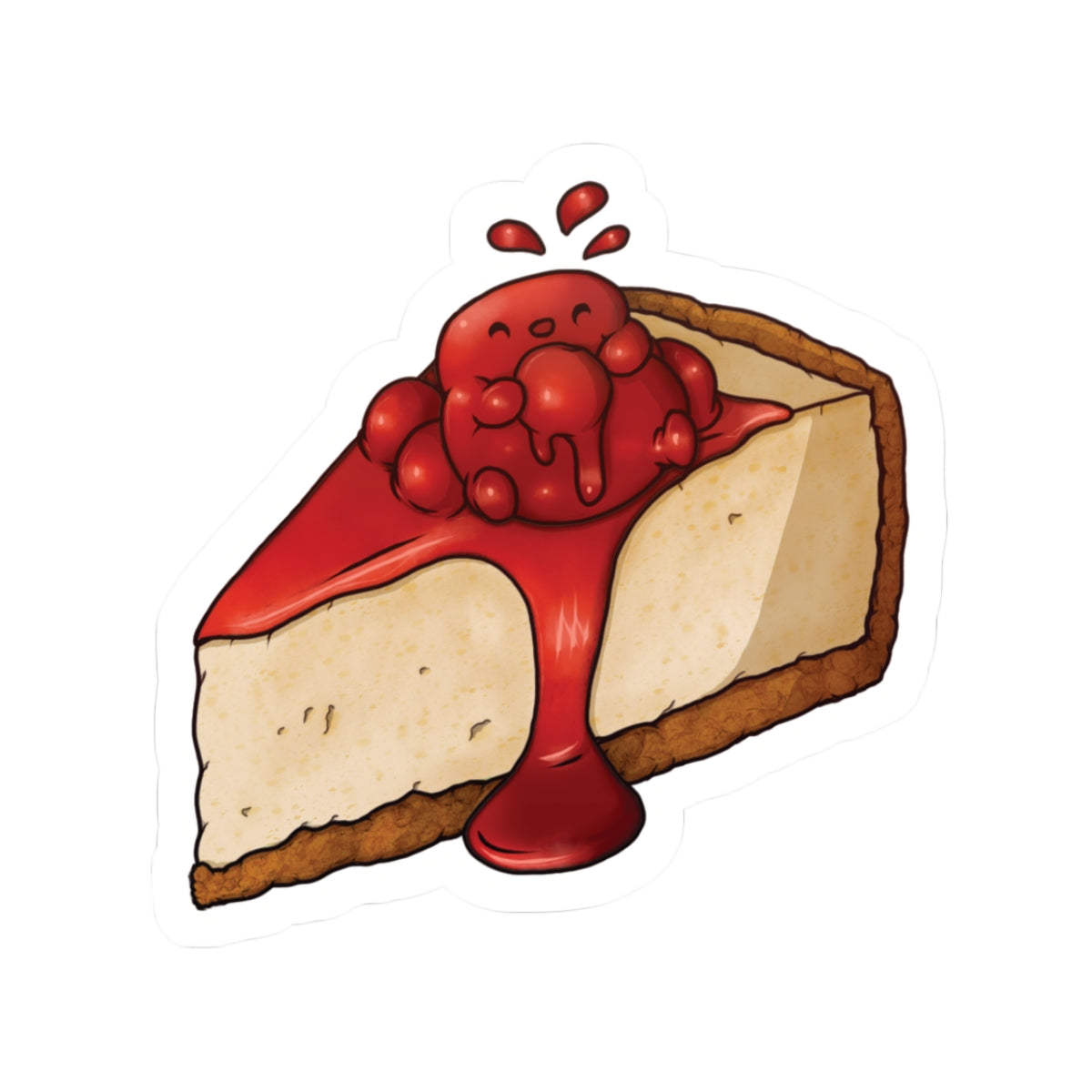 Chubby Cheesecake By Lauterdale Kiss-Cut Sticker