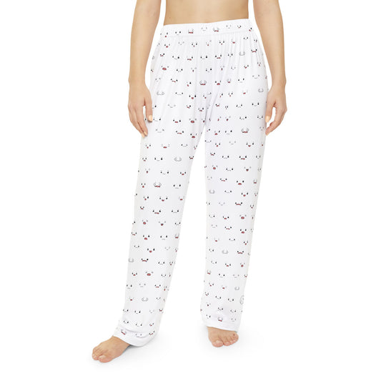 Faces of Noob All Over Print Pajama Pants by Couchbugz