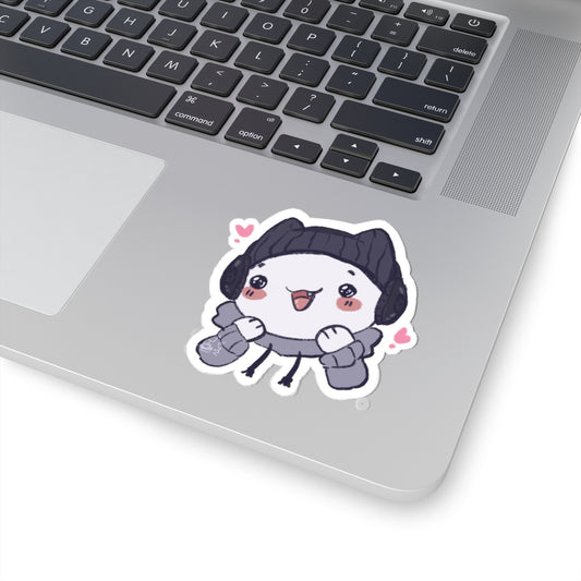 Noobie Love Kiss-Cut Sticker by LumiKitten