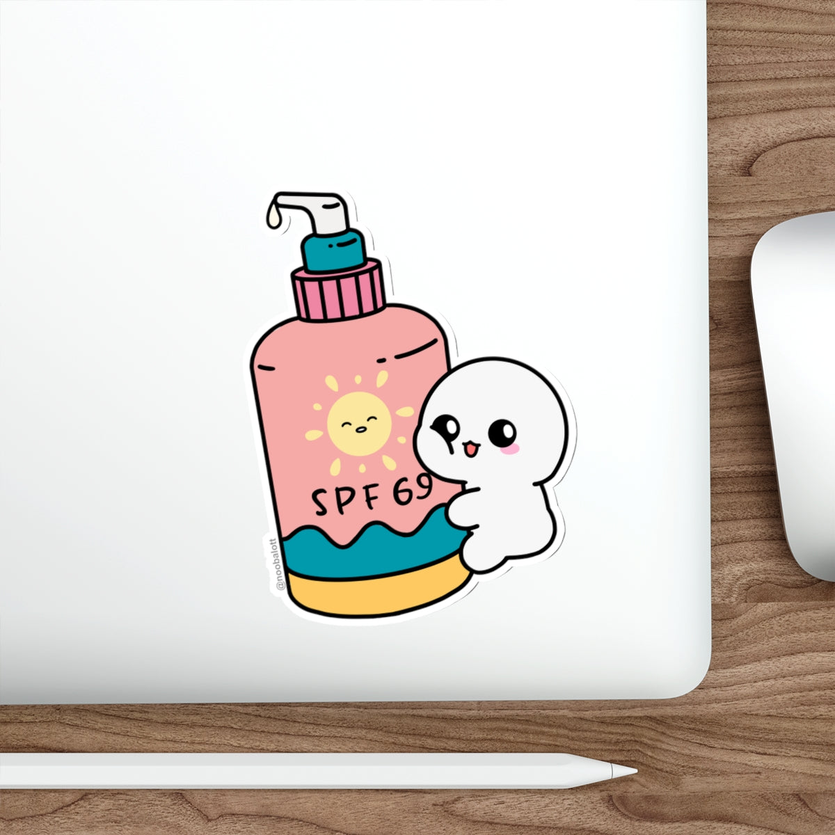SPF 69 - Beach Day Die-Cut Sticker