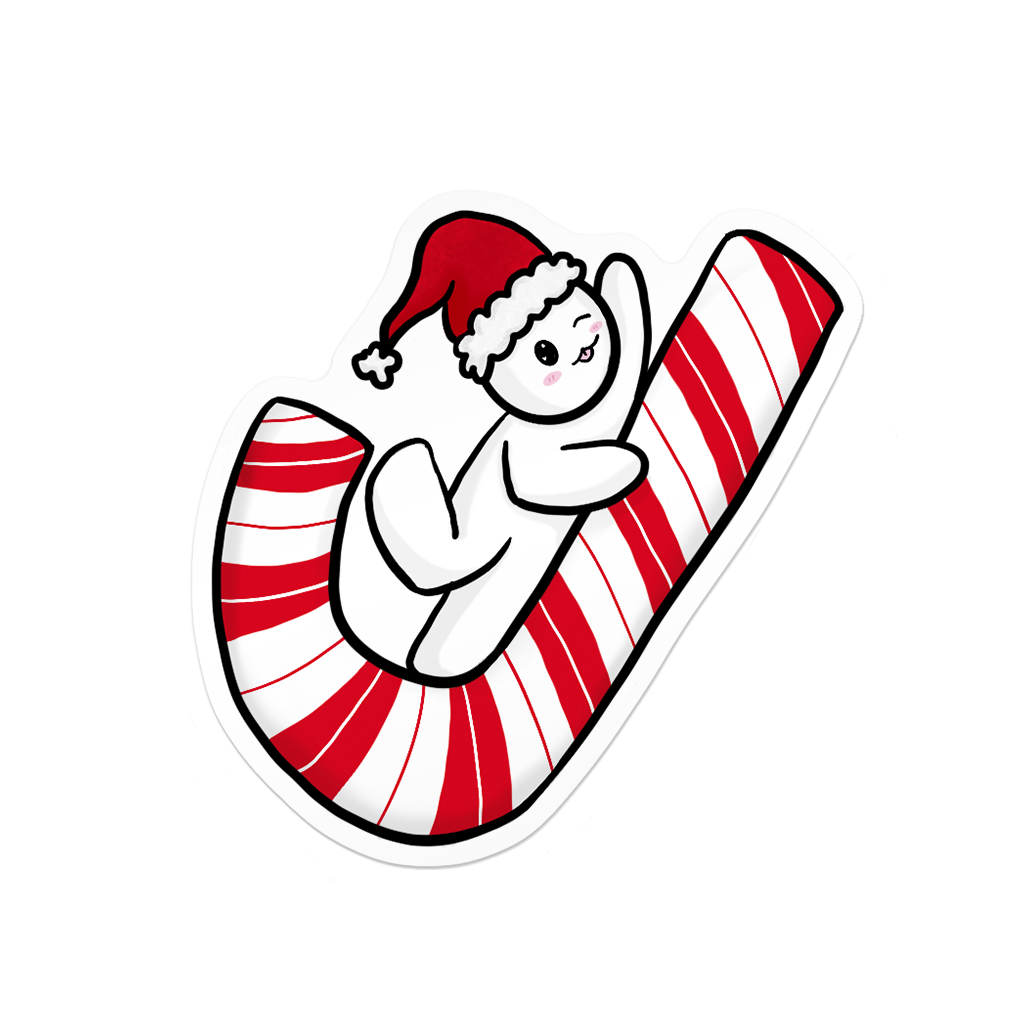 Candy Cane - Die-Cut Sticker