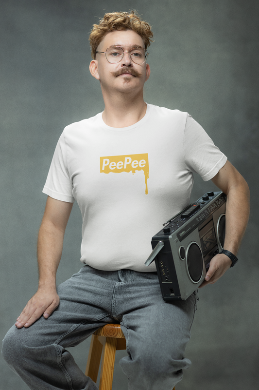 Peepee Box Logo T-Shirt By Couchbugz