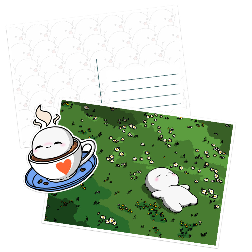 Ko-Fi Thank You Pack - Postcard & Sticker
