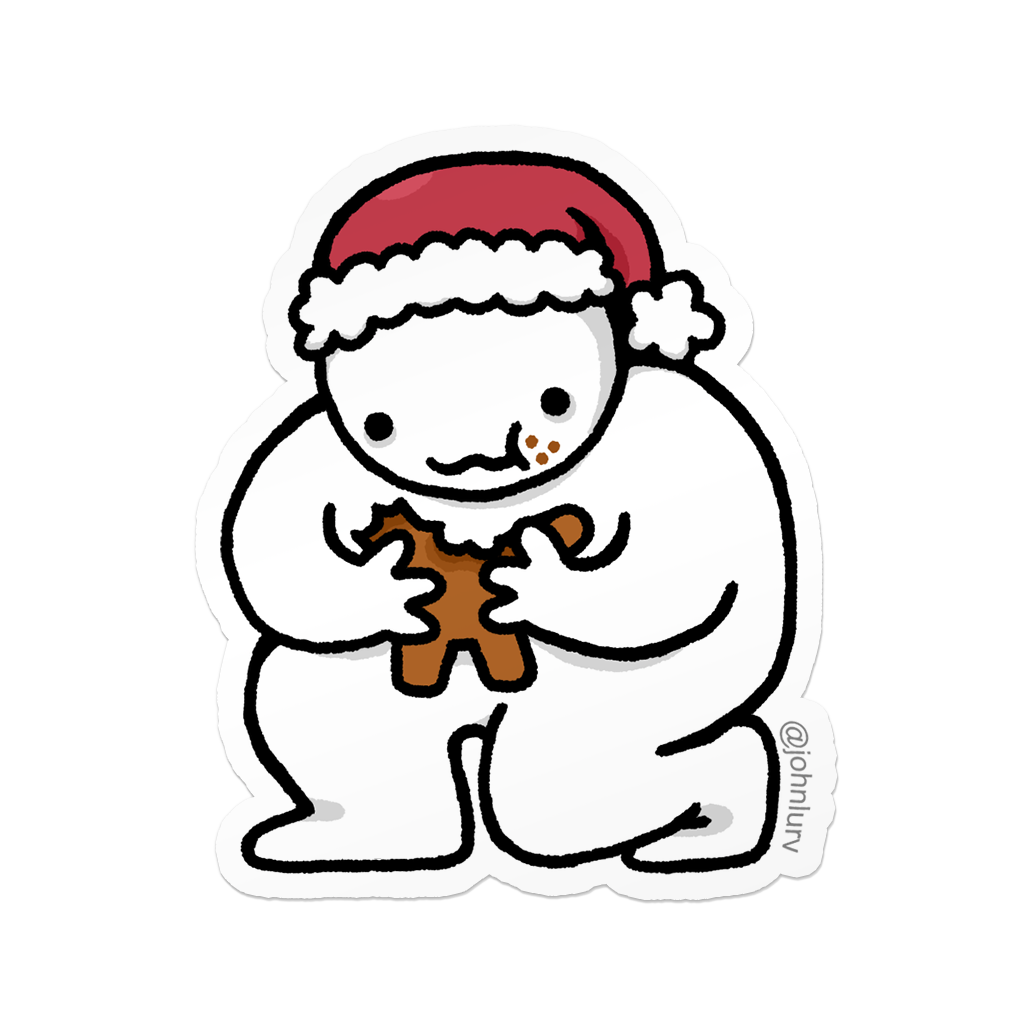 Saturn Eating His Cookie - Die-Cut Sticker