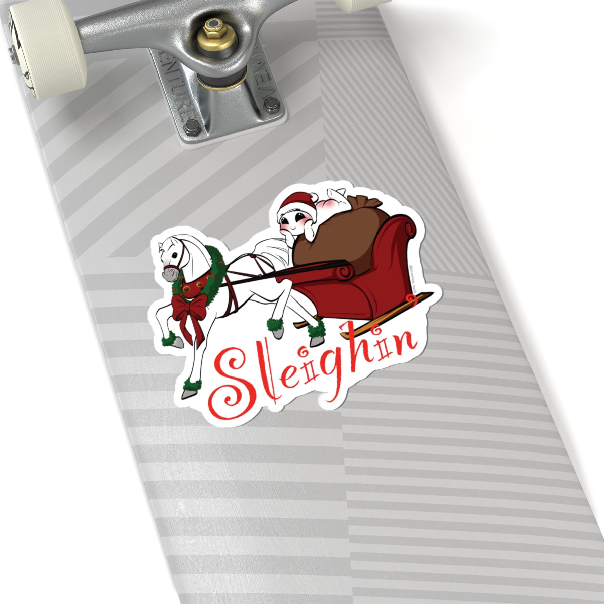 Sleighin' - Bituminous_doods Kiss-Cut Sticker