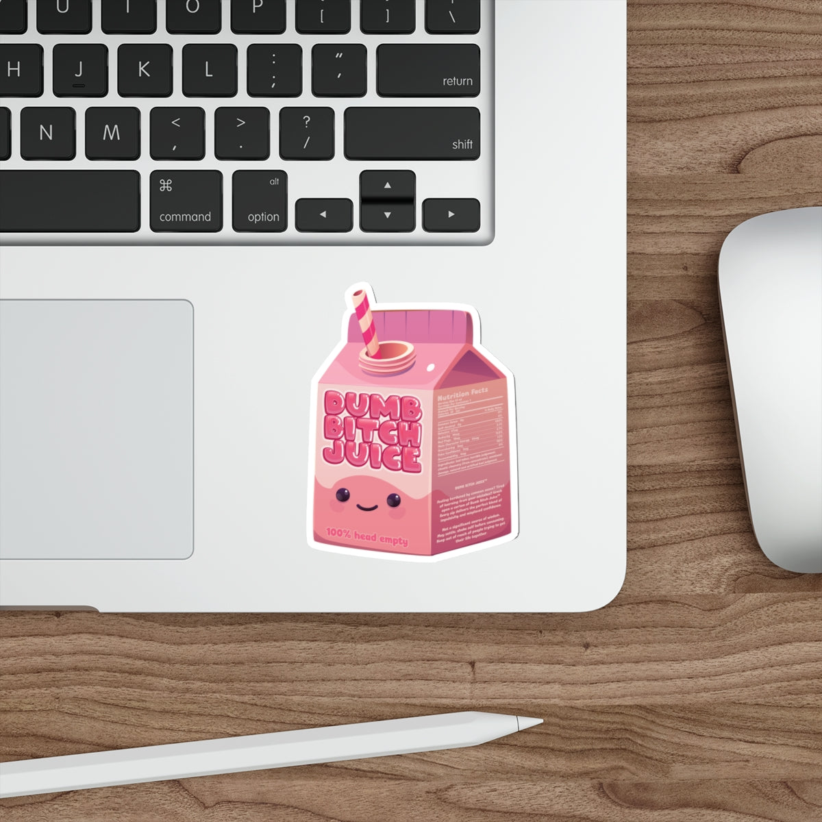 Dumb Bitch Juice Carton - Beach Episode Die-Cut Sticker