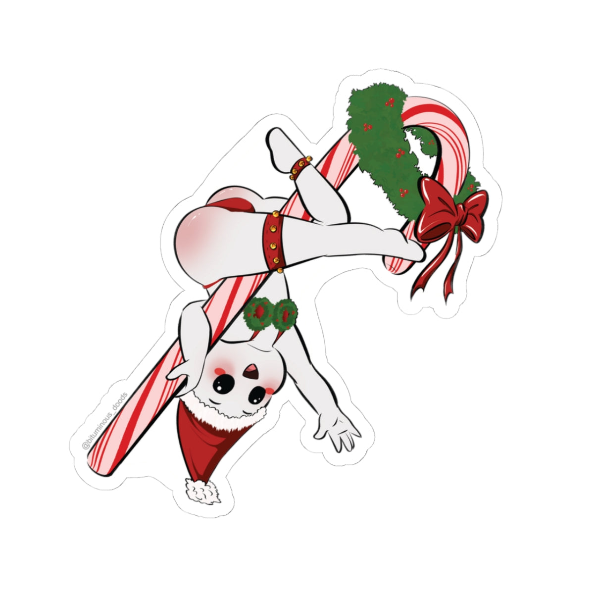 Candy Stripper - Bituminous_doods Kiss-Cut Sticker