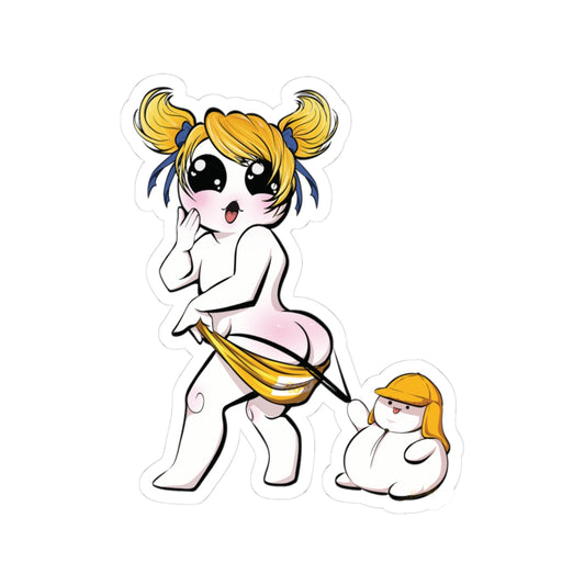 Beach Day By Bituminous_doods Kiss-Cut Sticker