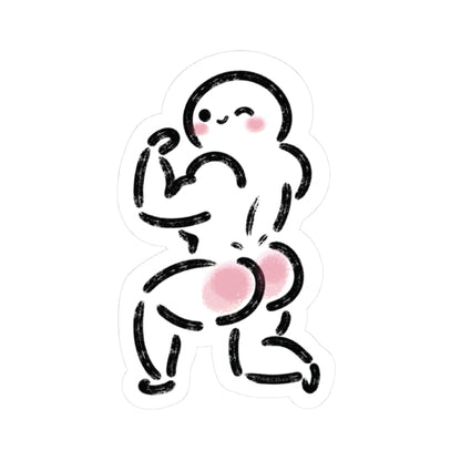 Cheeky Wink By MaeShark Kiss-Cut Sticker