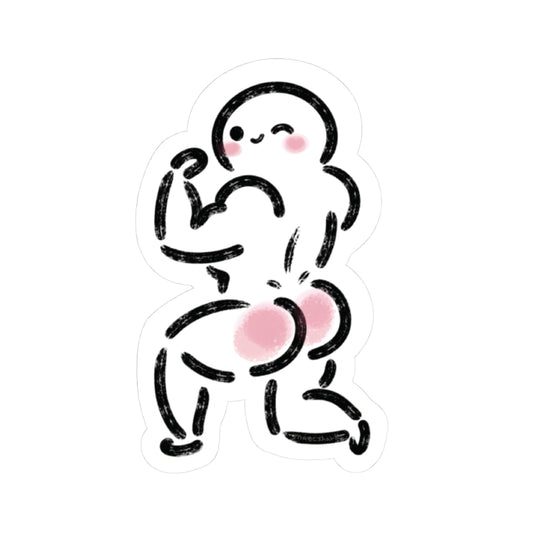 Cheeky Wink By MaeShark Kiss-Cut Sticker