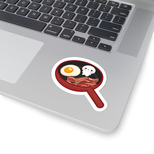 Noobie Breakfast By MaeShark Kiss-Cut Sticker