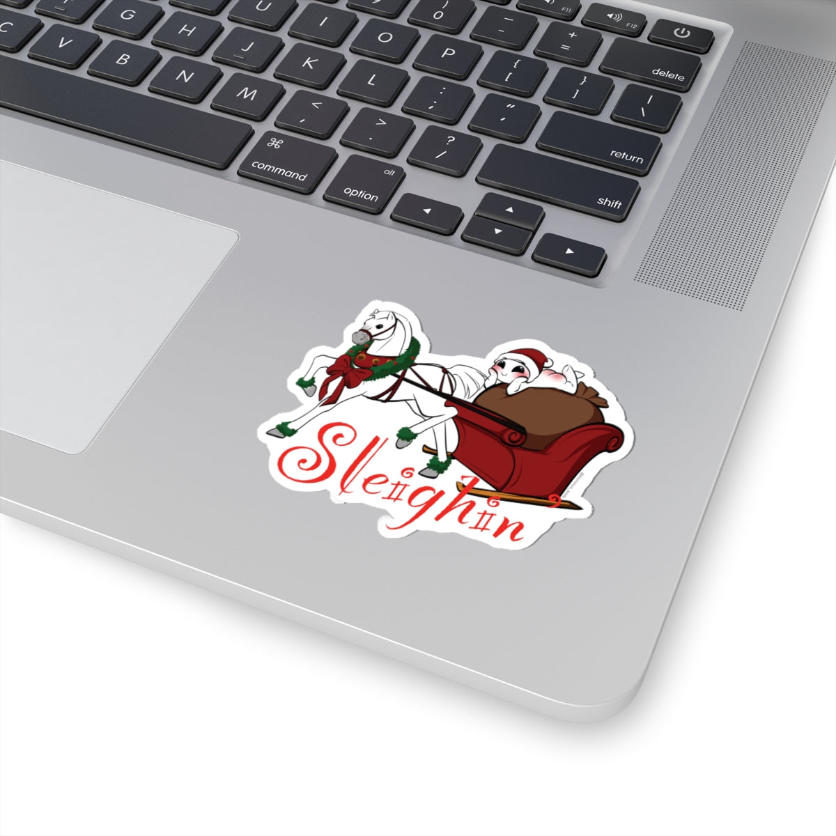 Sleighin' - Bituminous_doods Kiss-Cut Sticker