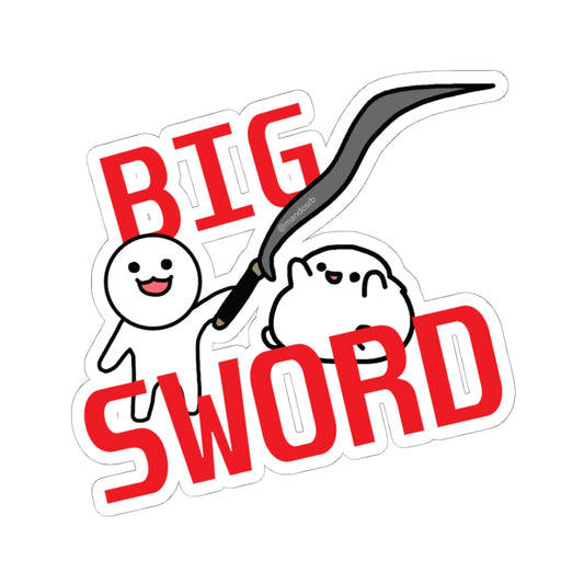 Big Sword By MandoSRB Kiss-Cut Sticker