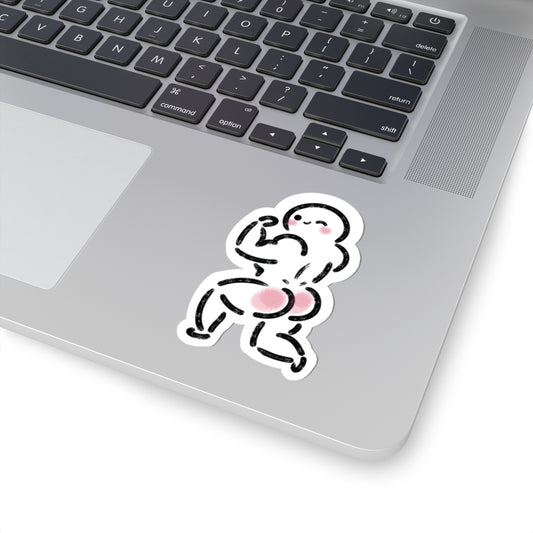 Cheeky Wink By MaeShark Kiss-Cut Sticker