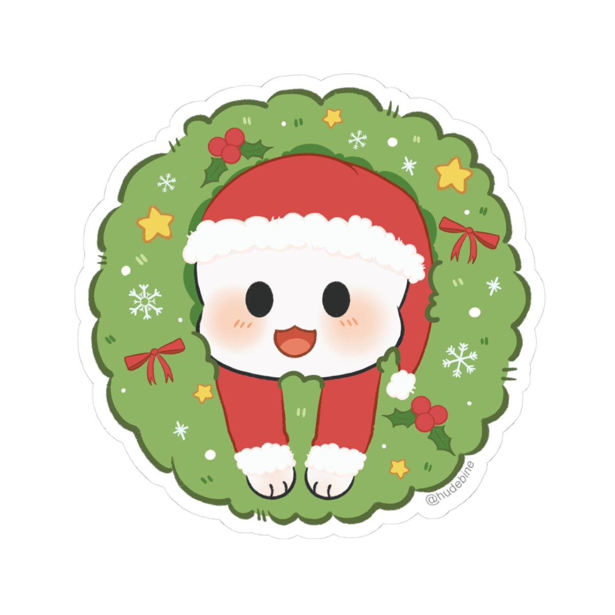 Wreathed - Hudebine Kiss-Cut Sticker