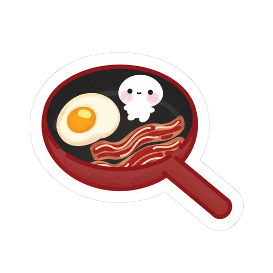 Noobie Breakfast By MaeShark Kiss-Cut Sticker