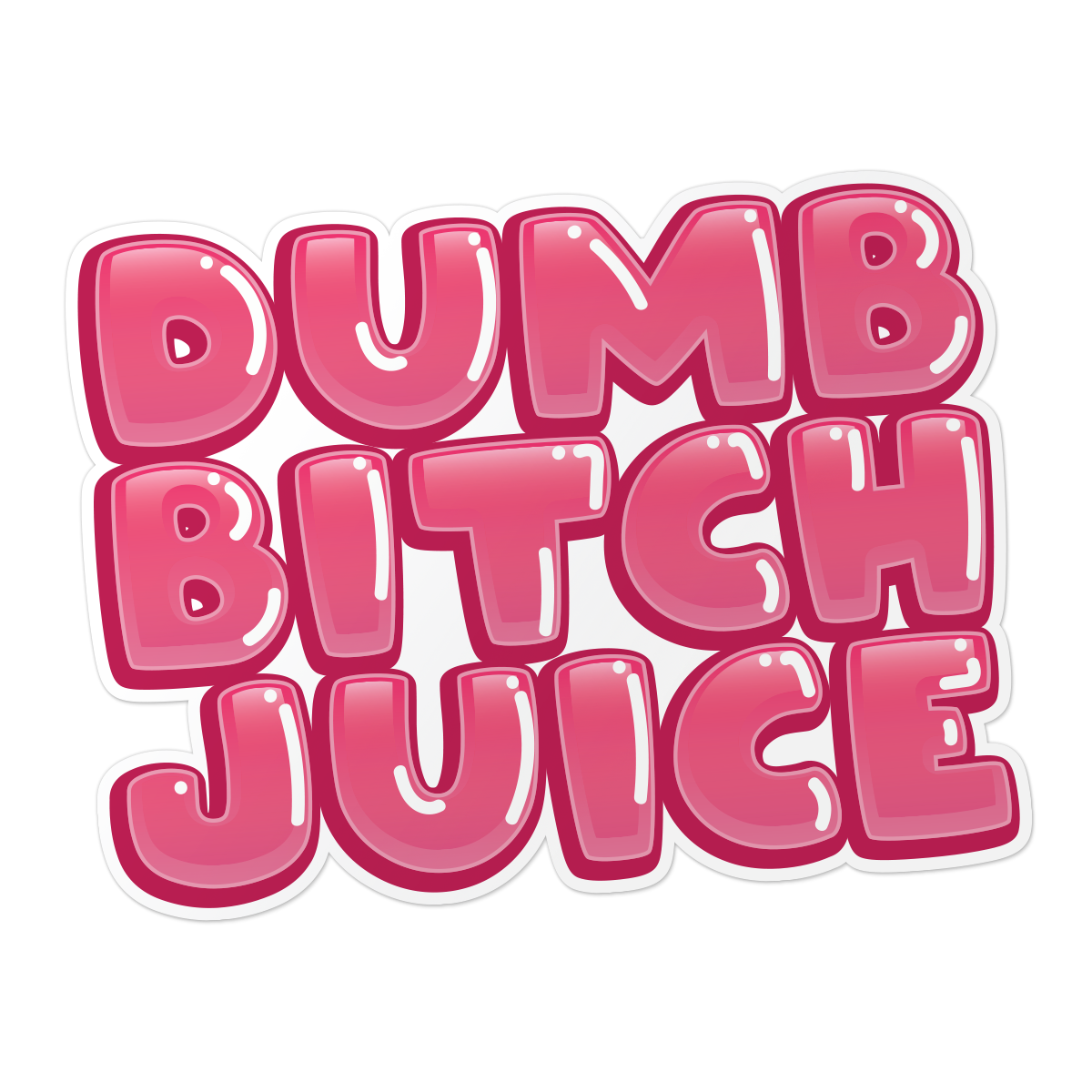 Dumb Bitch Juice - Beach Episode Die-Cut Stickers