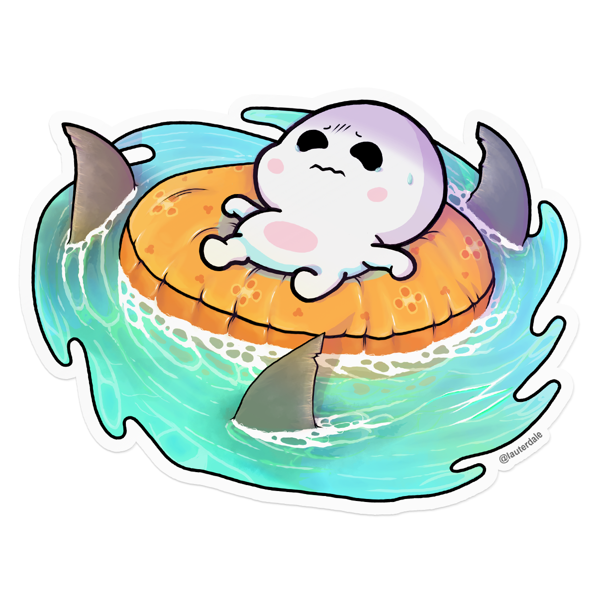 Shark Floaty - Beach Episode Die-Cut Sticker