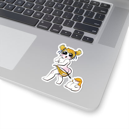 Beach Day By Bituminous_doods Kiss-Cut Sticker