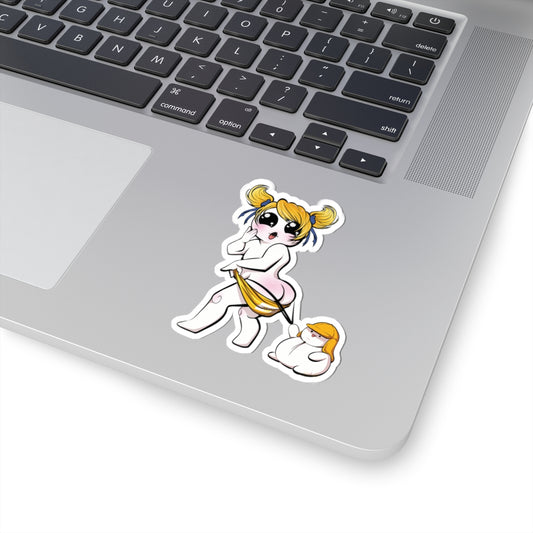 Beach Day By Bituminous_doods Kiss-Cut Sticker