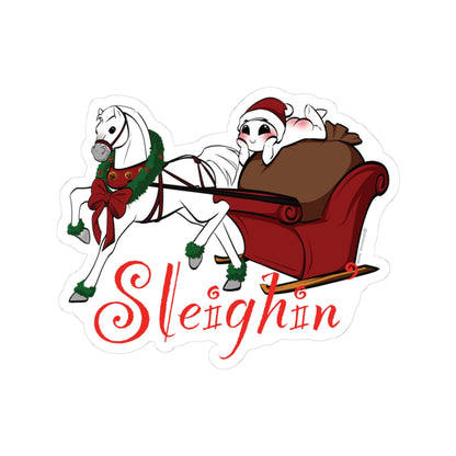 Sleighin' - Bituminous_doods Kiss-Cut Sticker