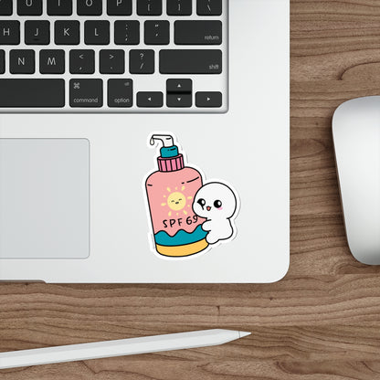 SPF 69 - Beach Day Die-Cut Sticker