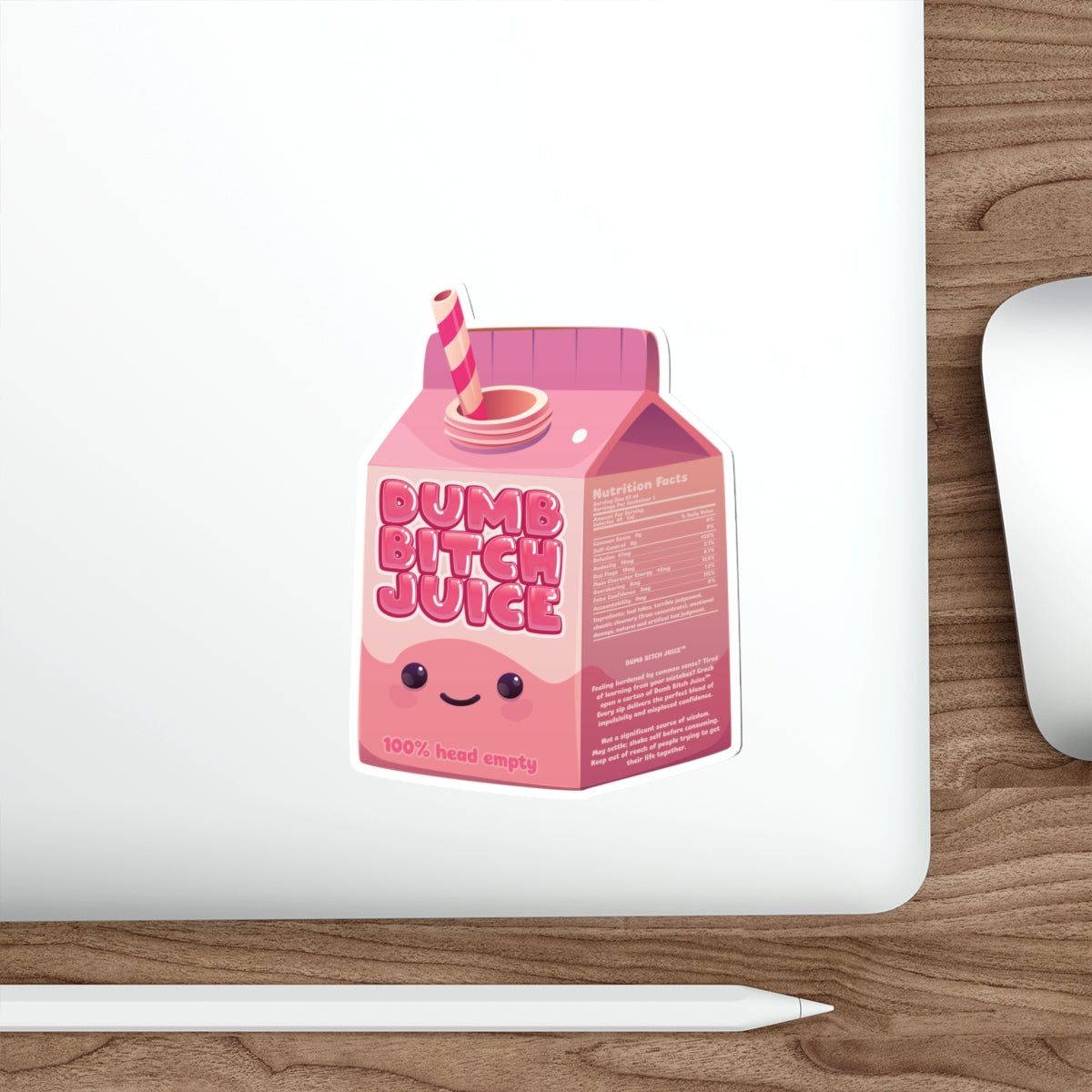 Dumb Bitch Juice Carton - Beach Episode Die-Cut Sticker