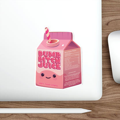 Dumb Bitch Juice Carton - Beach Episode Die-Cut Sticker