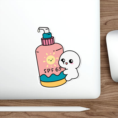 SPF 69 - Beach Day Die-Cut Sticker