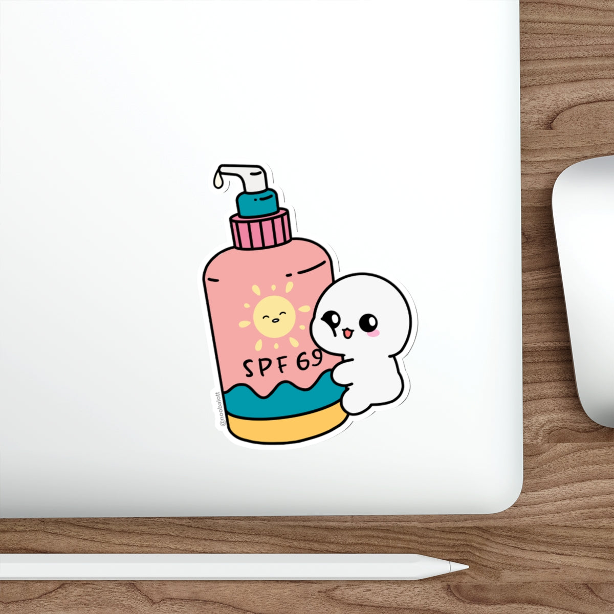 SPF 69 - Beach Day Die-Cut Sticker