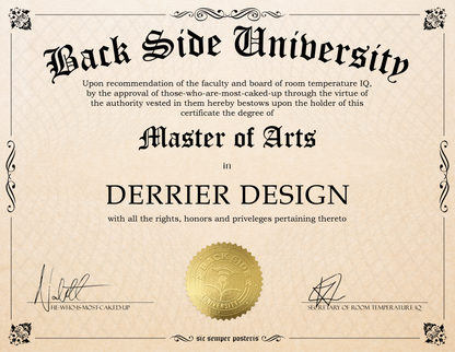 Back Side University Diploma