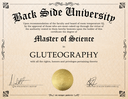 Back Side University Diploma