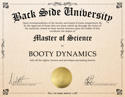 Back Side University Diploma