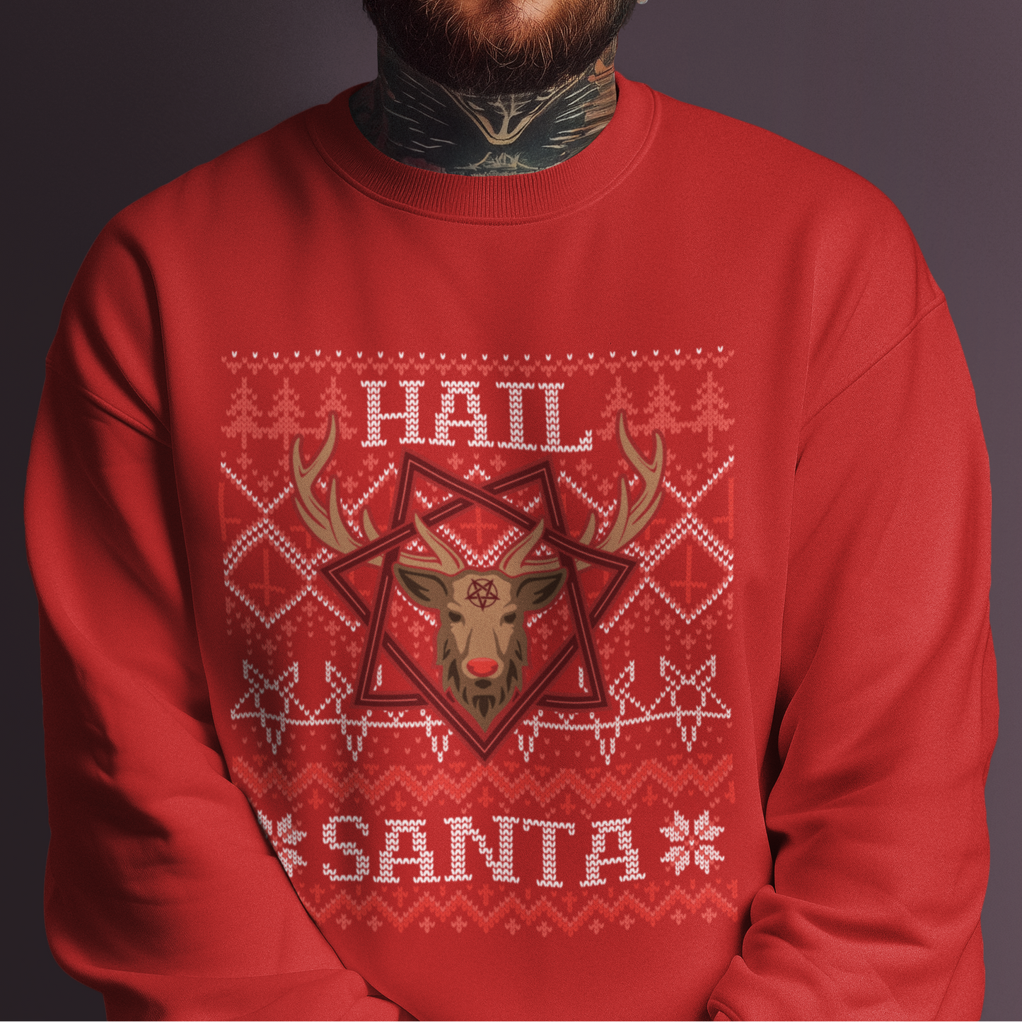 Hail Santa - Buttmas Sweater